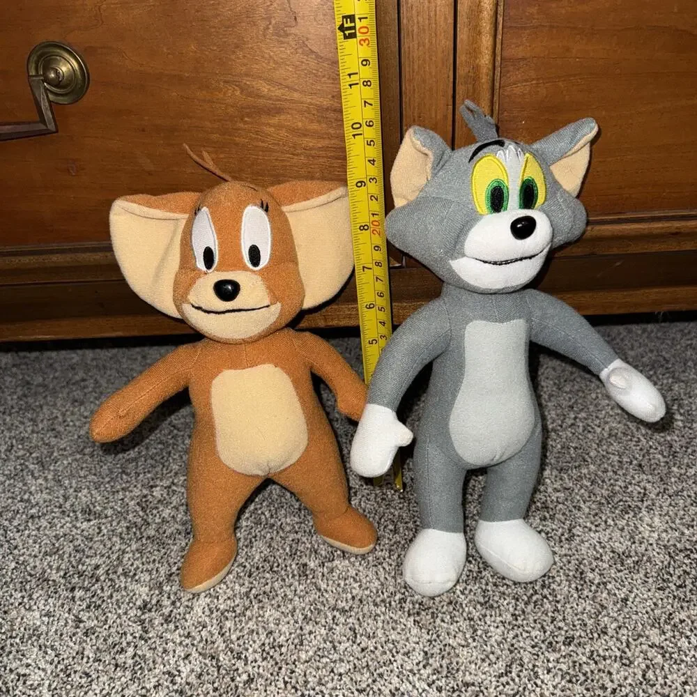 Tom and Jerry Plush SET Stuffed Doll Soft Gift Toy Kids Boys Girls Mouse Cat 10
